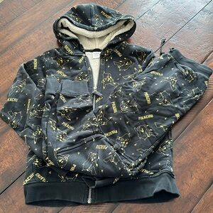 Hanna Andersson 150 (US 12) Pokémon Faux Shearling Hoodie w/ matching sweatpants
